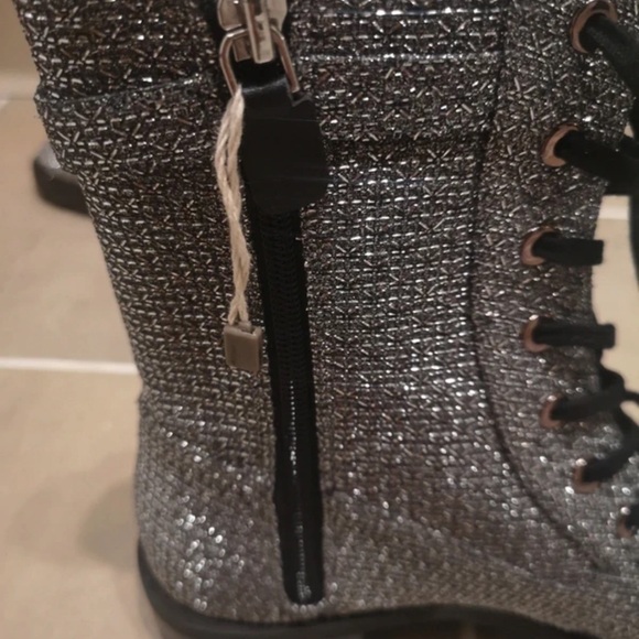 Stuart Weitzman Silver Ankle Boots - Picture 3 of 9